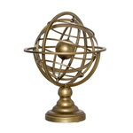 ATMOSPHERA Globe Déco en Métal  Sia  34cm Doré
