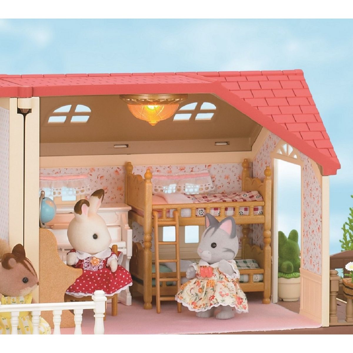 Sylvanian families 4268 Le Set décoration lampe et rideaux-Sylvanian