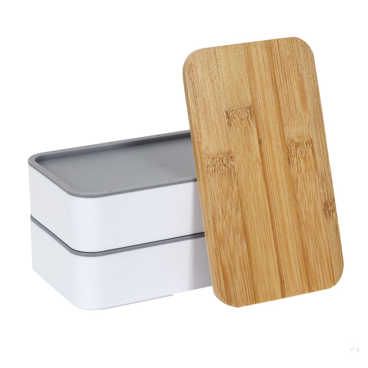 Lunch box 2 niveaux avec couverts