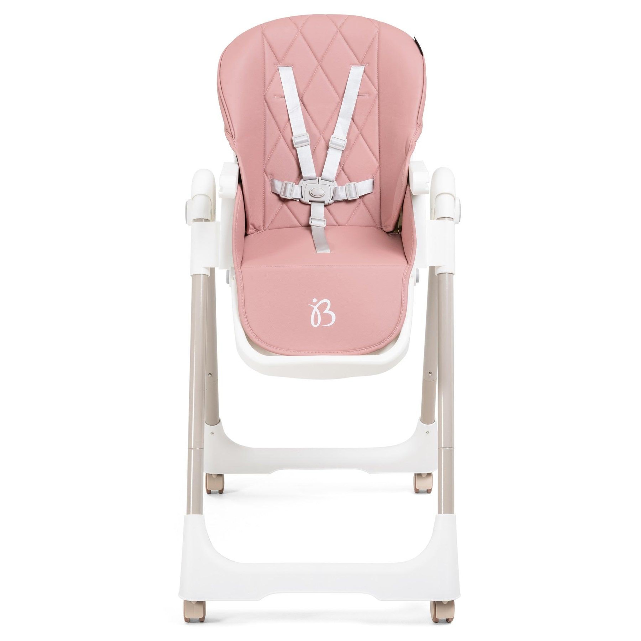 Voir la diapositive 3 : BEBELISSIMO Chaise haute évolutive bébé - Pliable - Compacte - Réglable hauteur - De 6 mois à 3 ans (15kg) - rose