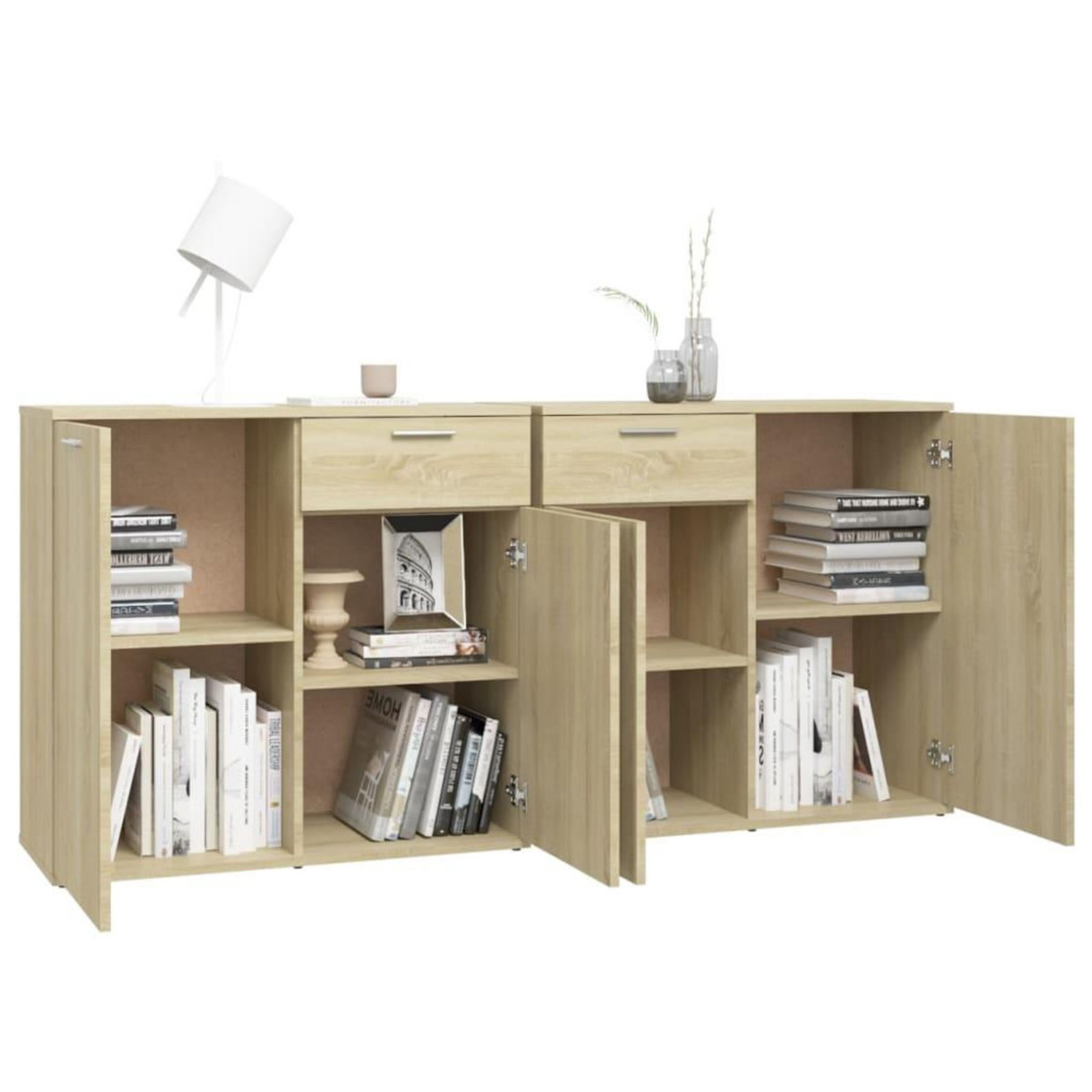 VIDAXL Buffet Chene sonoma 160x36x75 cm Bois d'ingenierie