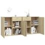 Voir la diapositive 4 : VIDAXL Buffet Chene sonoma 160x36x75 cm Bois d'ingenierie
