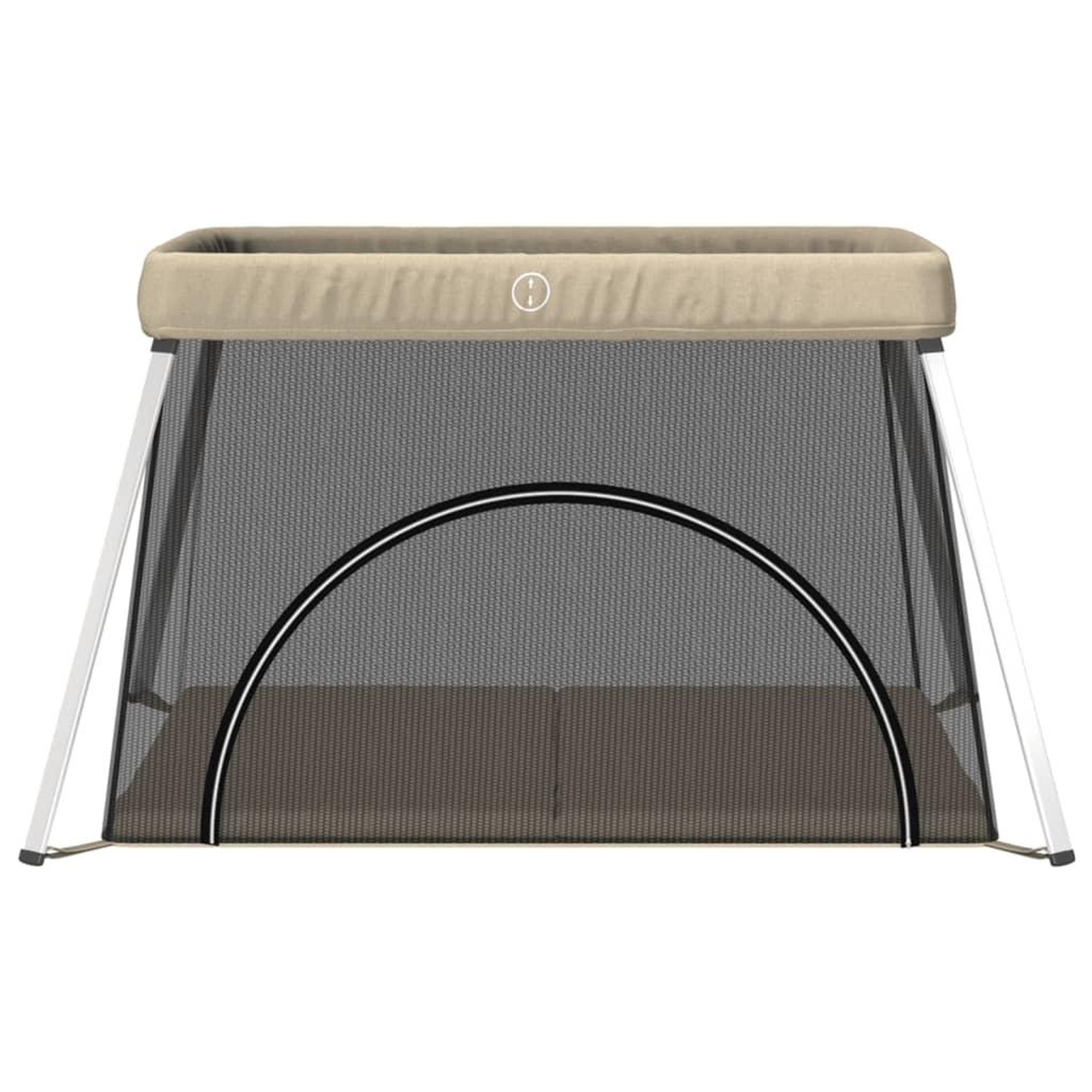 Voir la diapositive 3 : VIDAXL Parc pour bebe avec matelas Taupe Tissu de lin