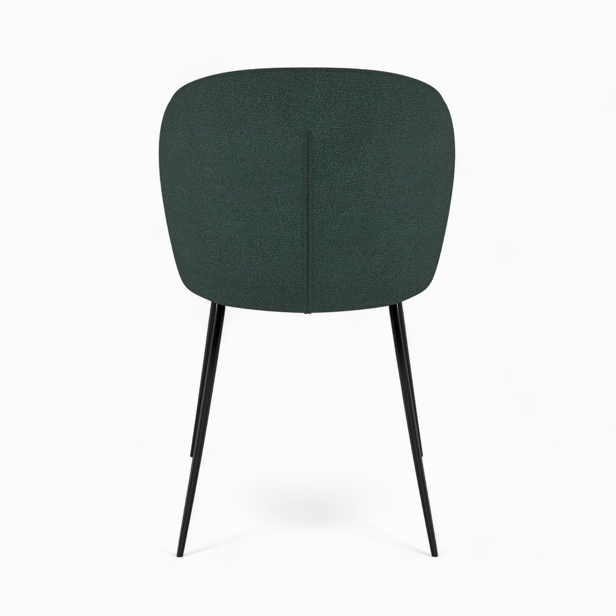 Voir la diapositive 2 : MAISON PAVANE Pack 4 chaises en tissu bouclé jaune et vert-groom