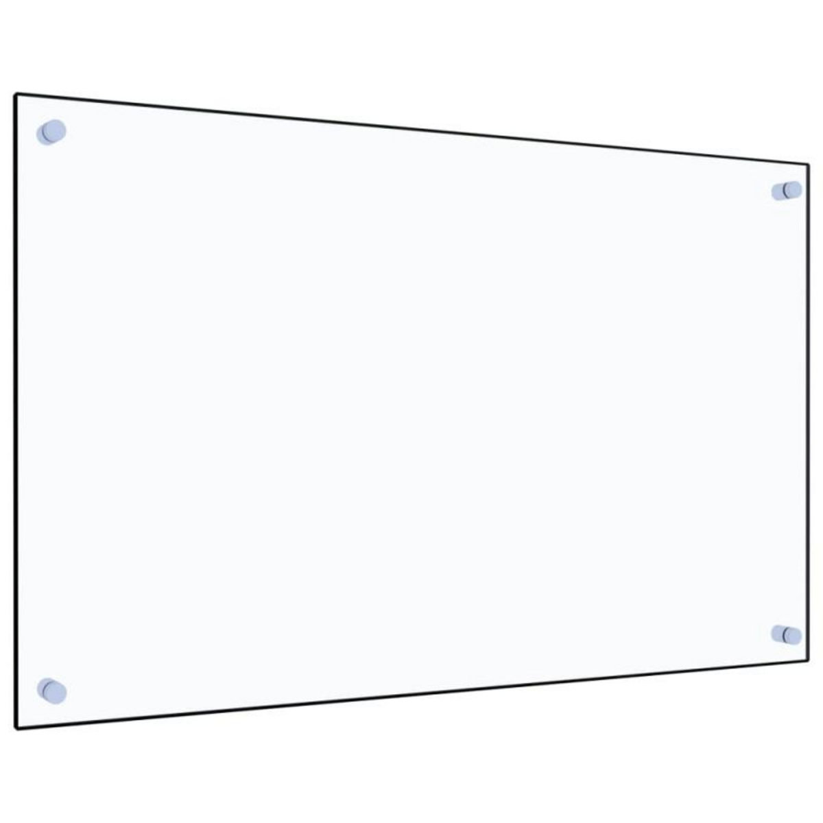 VIDAXL Dosseret de cuisine Transparent 80x50 cm Verre trempé