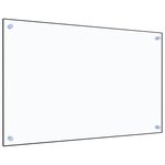 VIDAXL Dosseret de cuisine Transparent 80x50 cm Verre trempé
