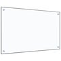 Voir la diapositive 1 : VIDAXL Dosseret de cuisine Transparent 80x50 cm Verre trempé