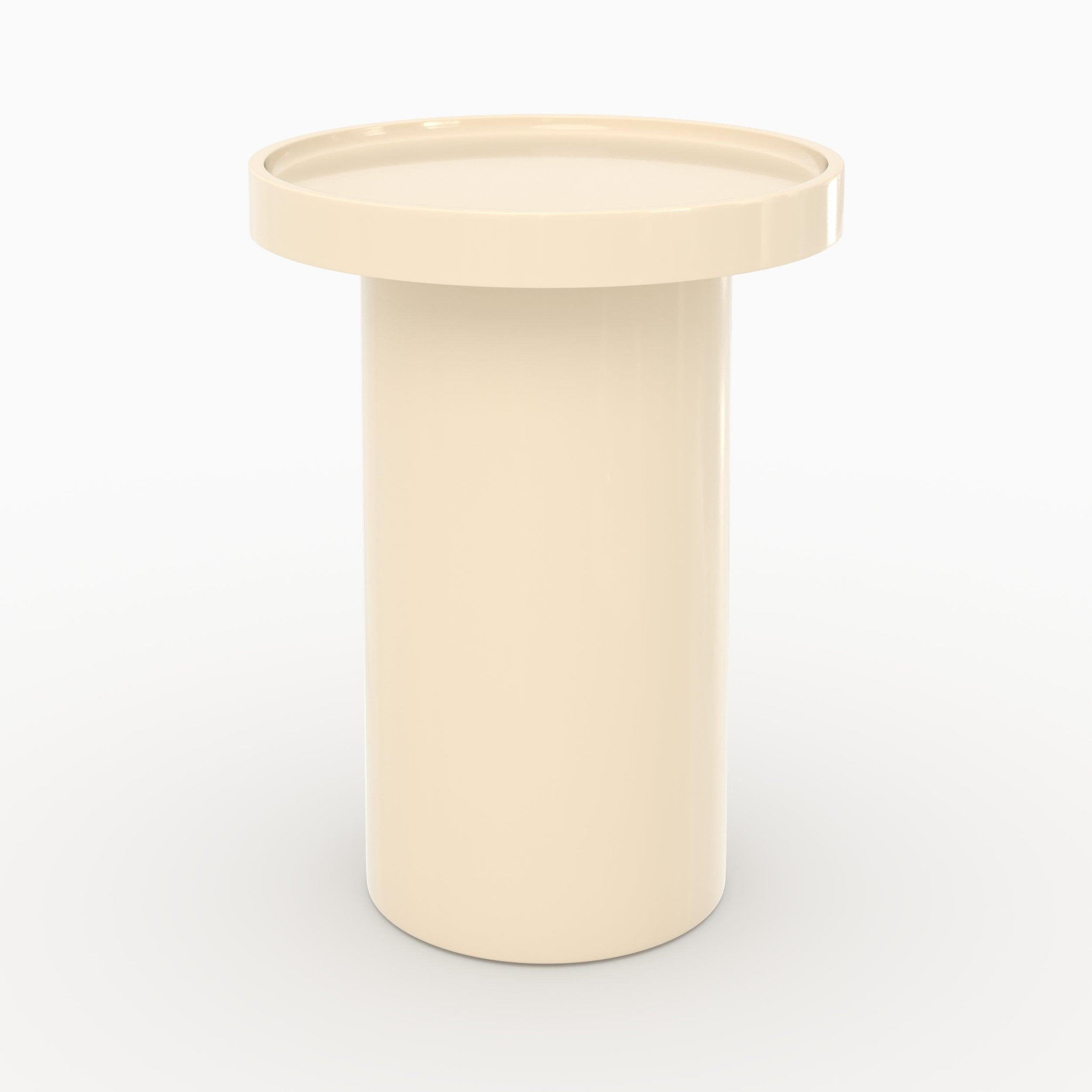 Voir la diapositive 3 : MAISON PAVANE Lot de 3 tables basses laquées blanches en mdf -nora