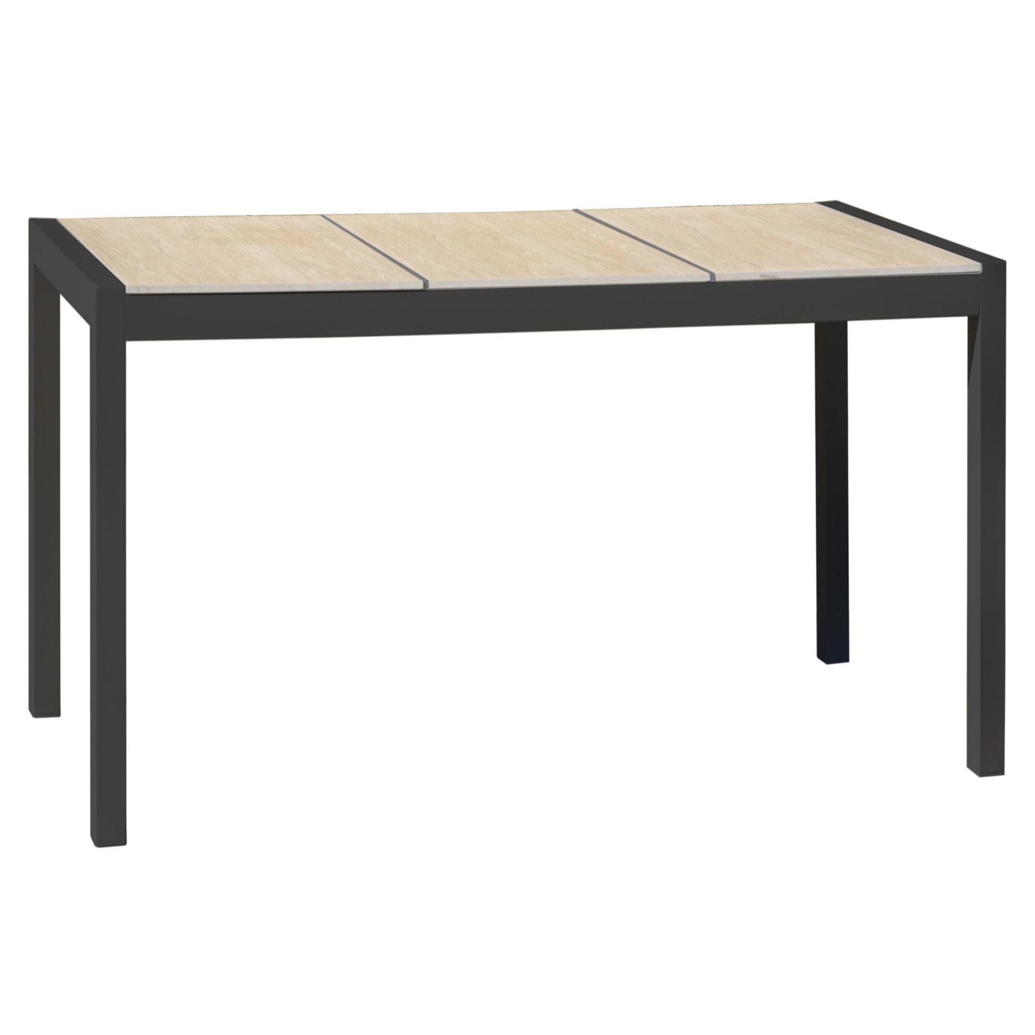 DCB GARDEN Table de jardin 6 à en aluminium avec plateau céramique (8 places)