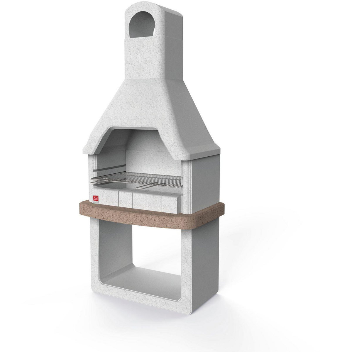 Sarom Barbecue fixe charbon - En béton allégé - ARLON