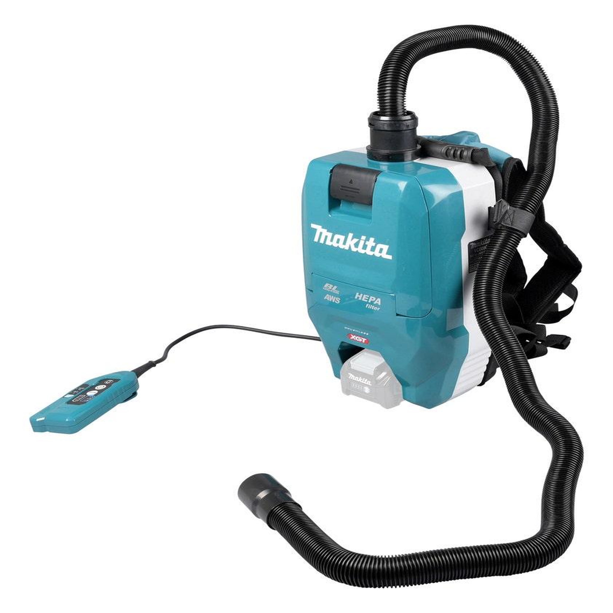 MAKITA Aspirateur a dos 40vmax + aws