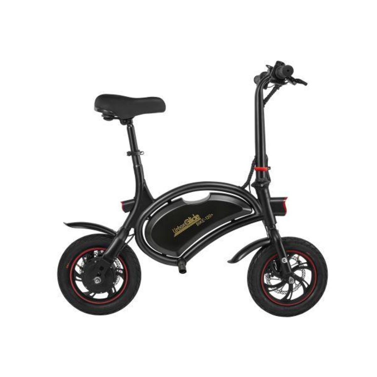 URBANGLIDE Draisienne Électrique 12'' UrbanGlide e-Bike 120 | Vélo Enfant 15 km, Batterie 6Ah, Béquille & Frein Disque