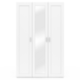 Voir la diapositive 3 : ID MARKET Armoire 3 portes VITO blanc penderie 120 cm avec miroir et étagères