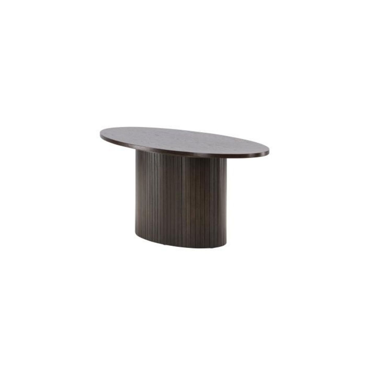 Paris Prix Table Basse Design Nervuré  Bianca  120cm Marron