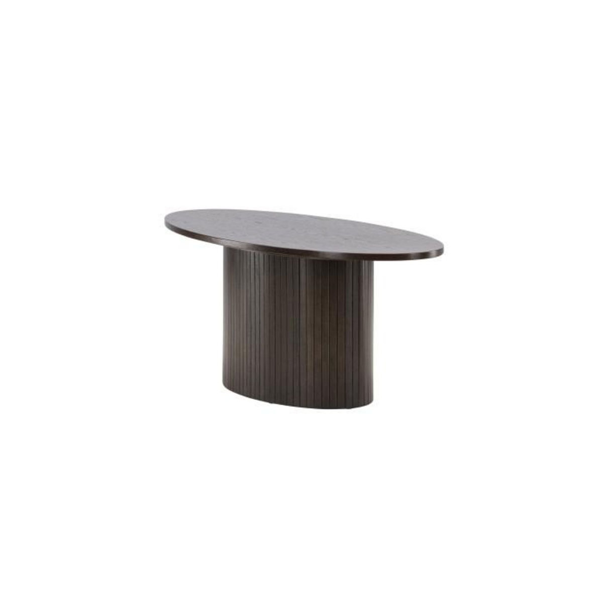 Paris Prix Table Basse Design Nervuré  Bianca  120cm Marron
