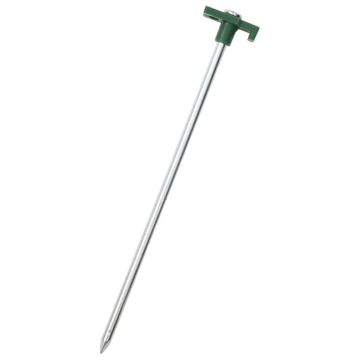 VIDAXL Piquets de tente 12 pcs 25 cm 7 mm acier galvanise et PP