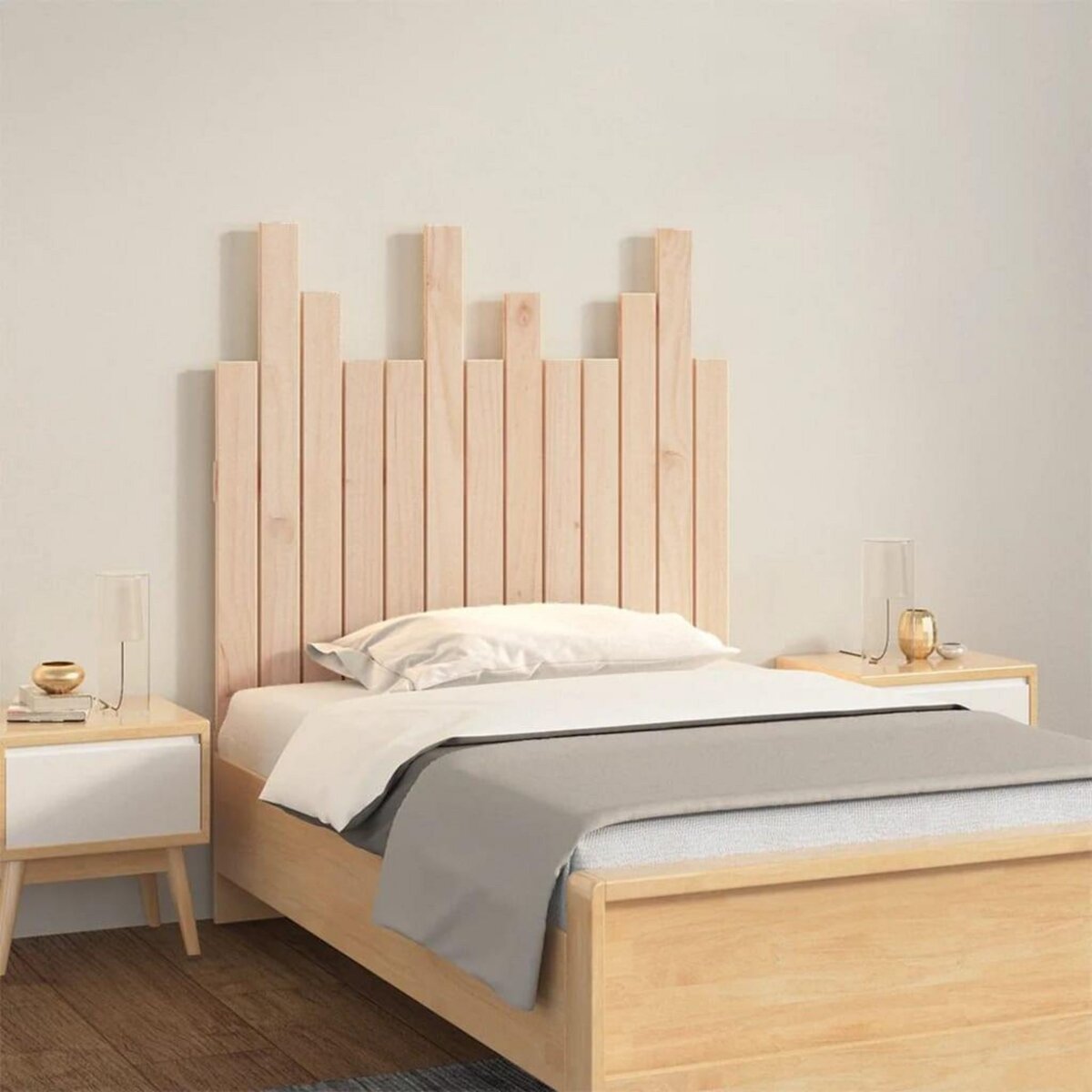 VIDAXL Tete de lit murale 82,5x3x80 cm Bois massif de pin