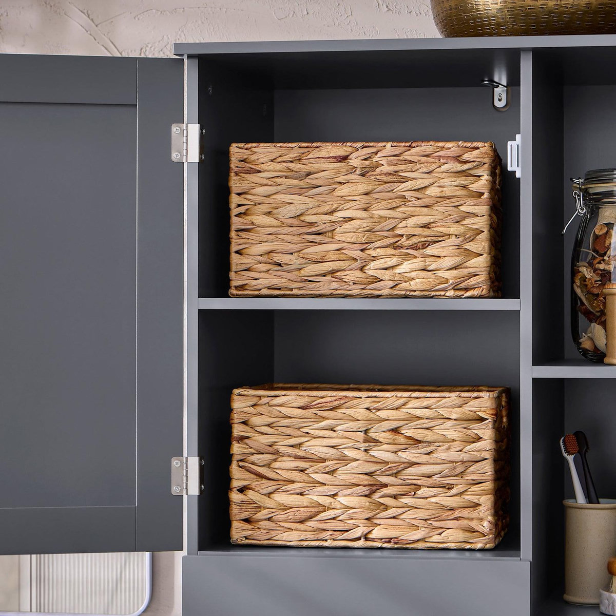 SOBUY SoBuy - Colonne De Salle De Bain à 3 tiroirs - Nordique - BZR104