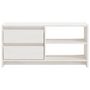 Voir la diapositive 5 : VIDAXL Meuble TV Blanc 80x31x39 cm Bois de pin massif