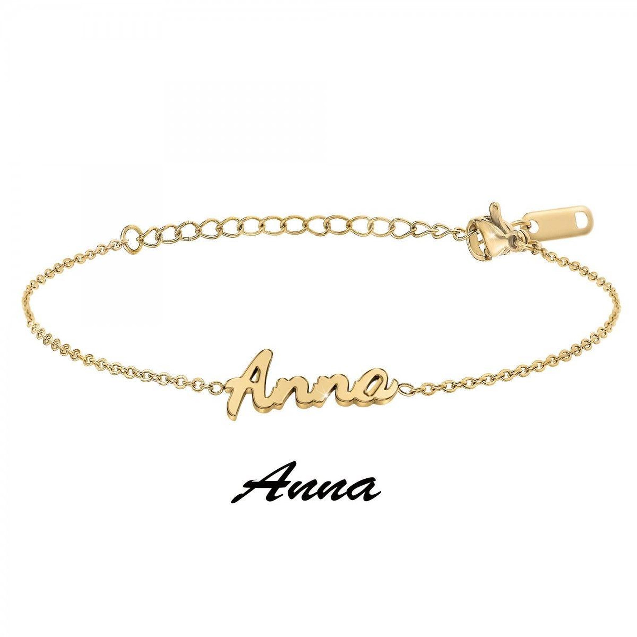 Voir la diapositive 3 : SC CRYSTAL Anna - Bracelet prénom