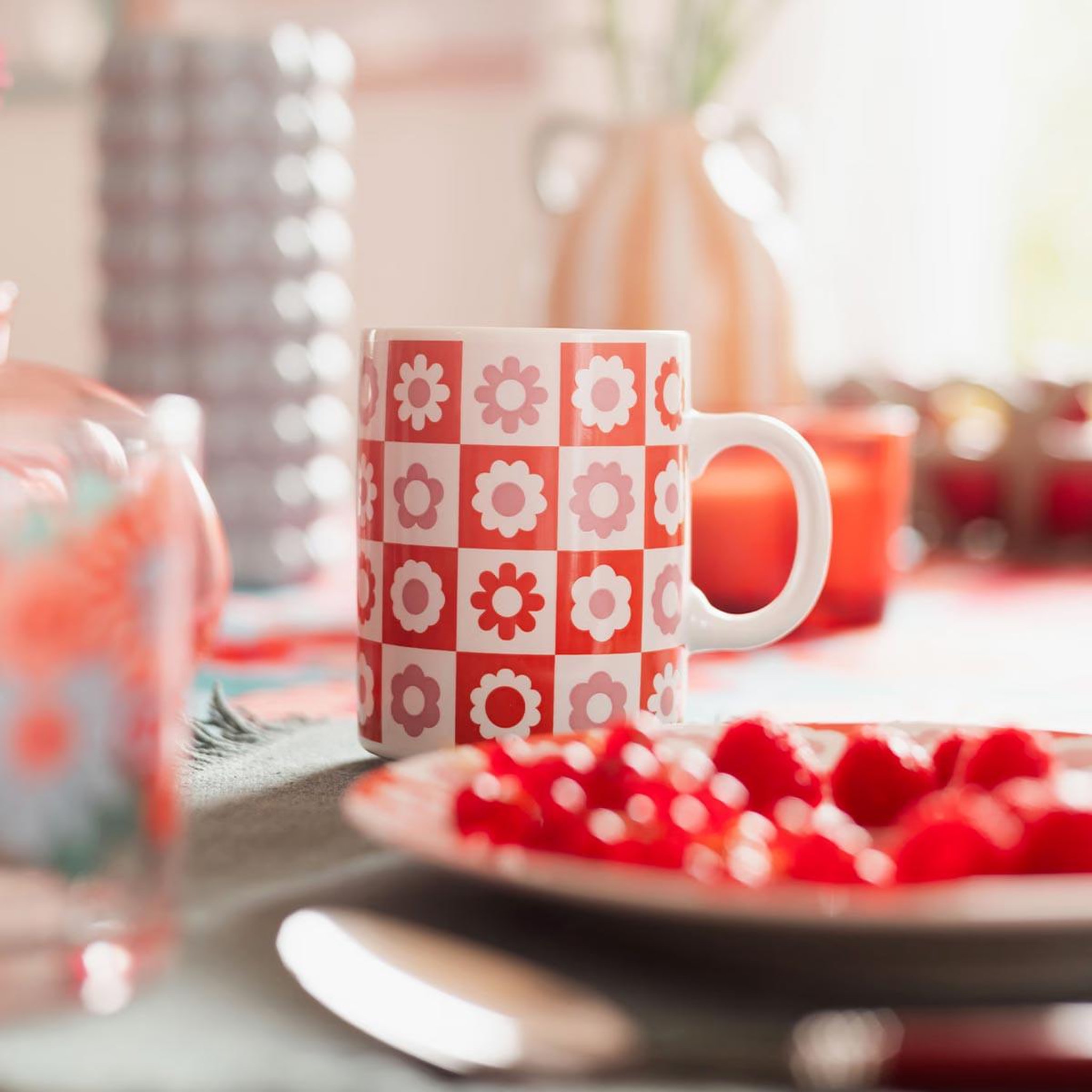 Voir la diapositive 4 : SECRET DE GOURMET Coffret 2 mugs en porcelaine  chachapop  36cl rose