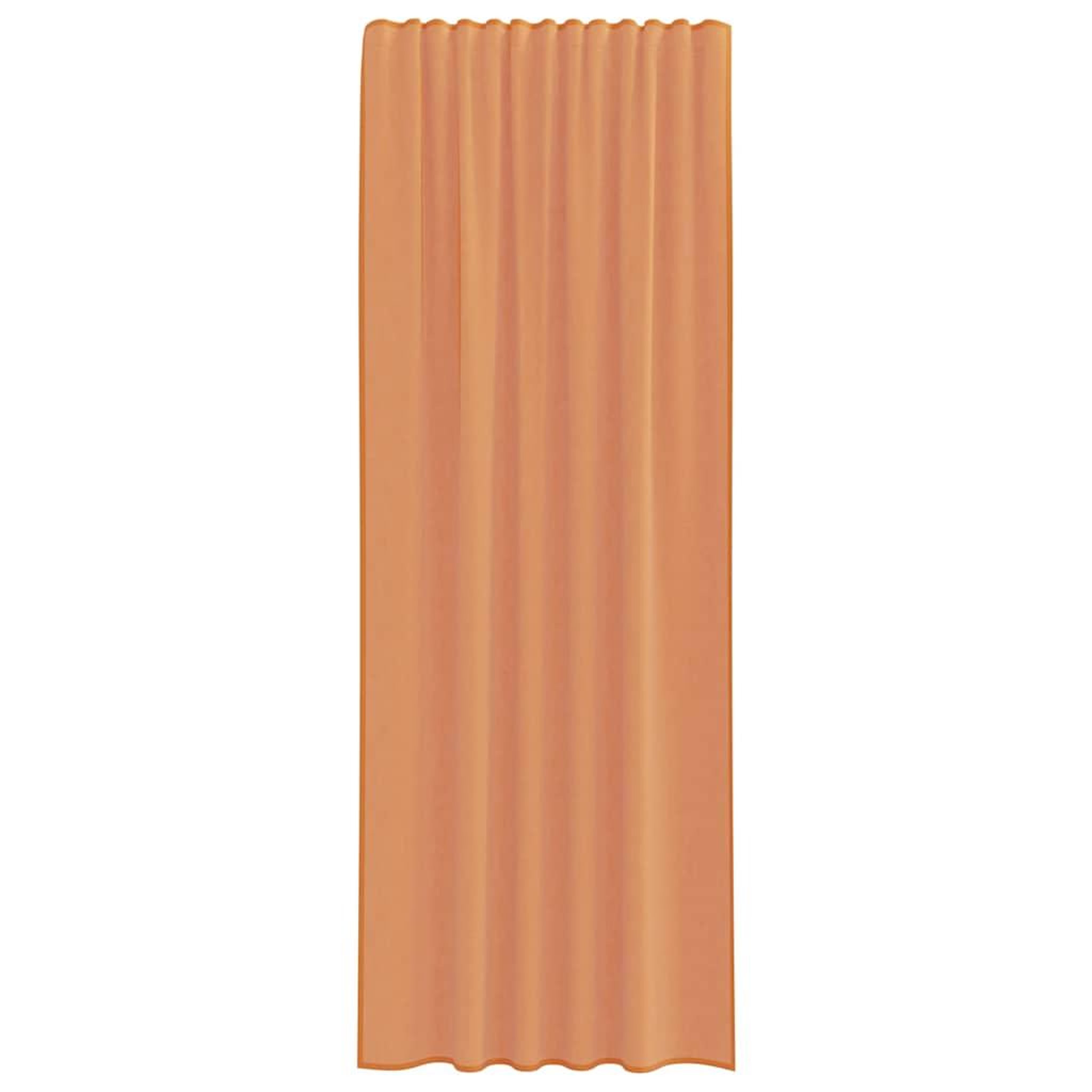 Voir la diapositive 4 : VIDAXL Rideaux en voile avec boucles 2 pcs terre cuite 140x260 cm