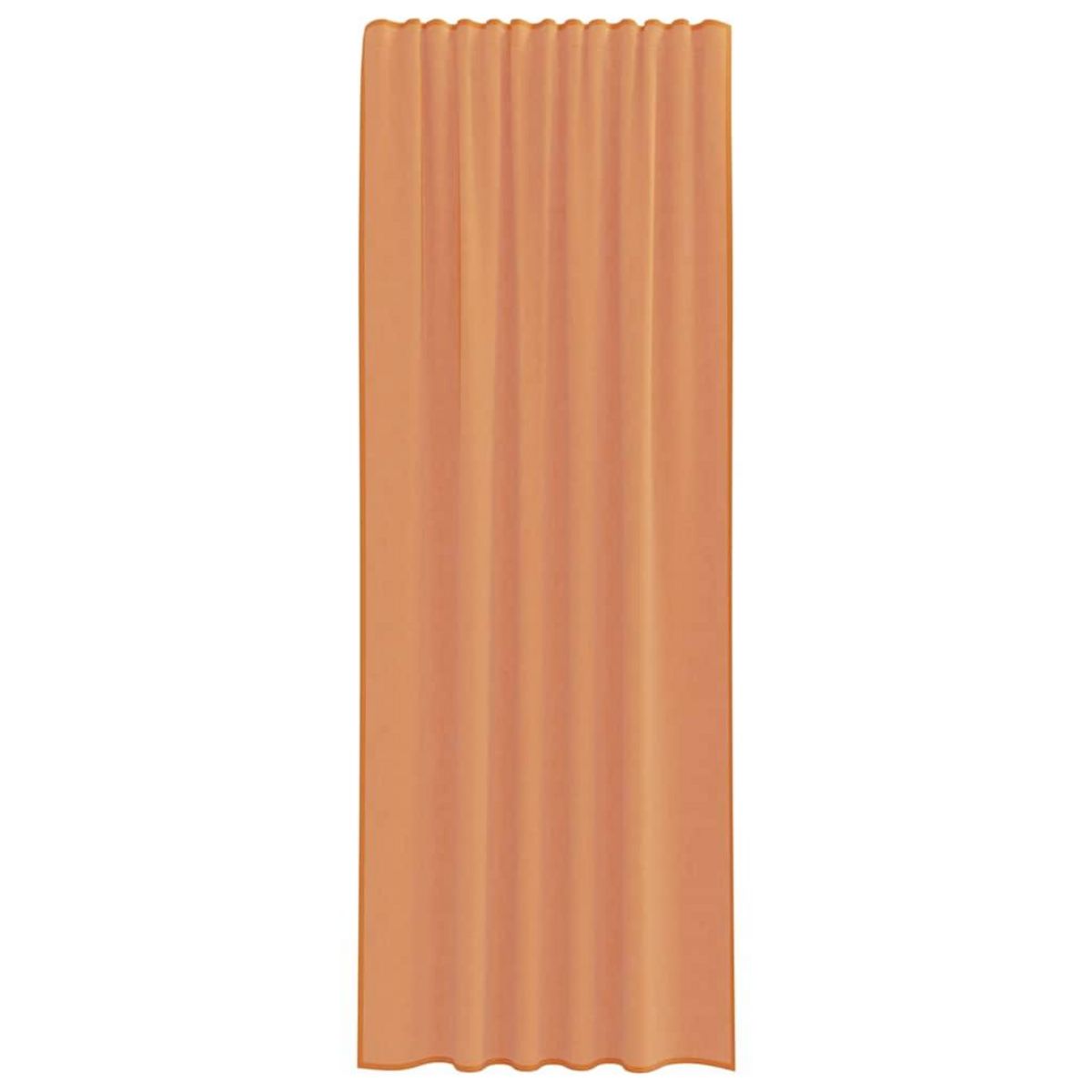 VIDAXL Rideaux en voile avec boucles 2 pcs terre cuite 140x260 cm