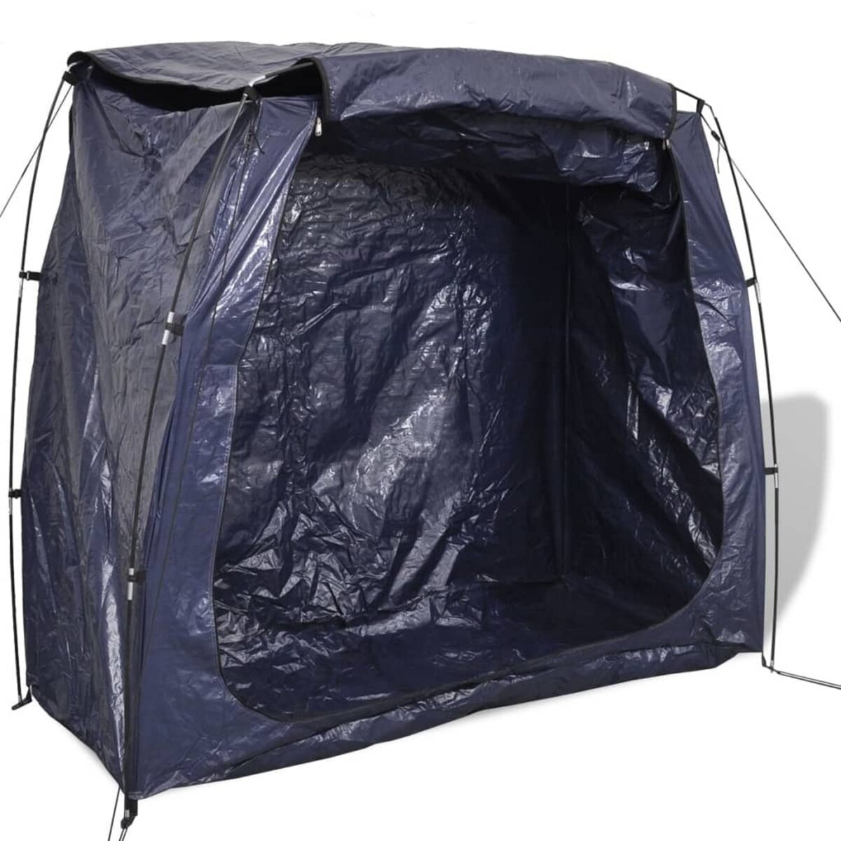 VIDAXL Tente de rangement pour velo 200 x 80 x 150 cm Bleu pas cher 