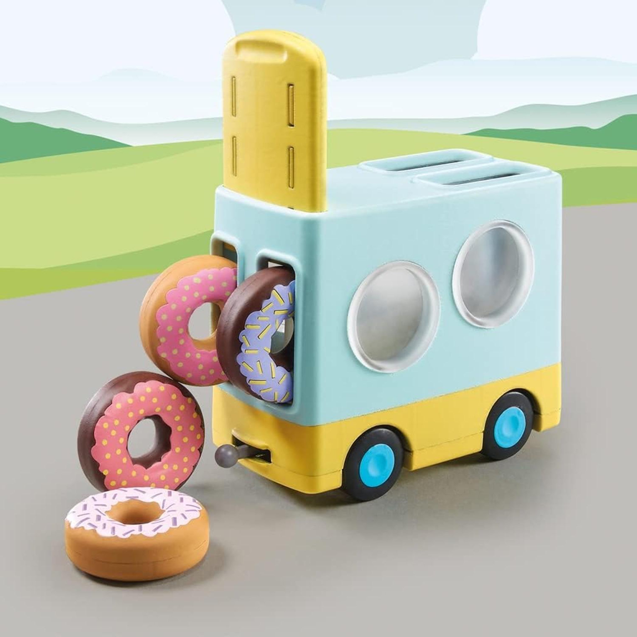 Voir la diapositive 2 : PLAYMOBIL 1.2.3 - Camion de Donuts