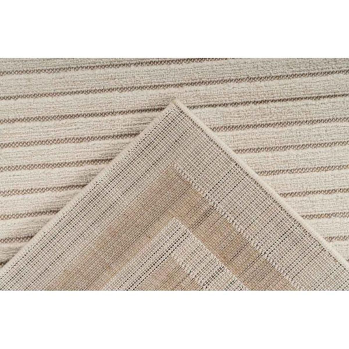 Paris Prix Tapis Tissé à Poils Courts Vintage  Madita  Blanc