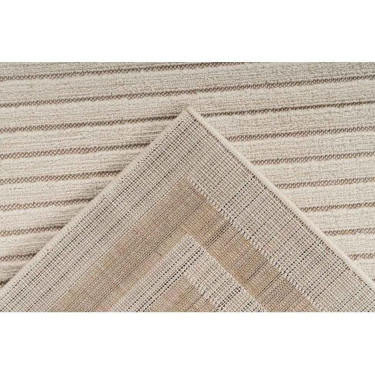 Paris Prix Tapis Tissé à Poils Courts Vintage  Madita  Blanc