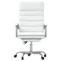 Voir la diapositive 3 : VIDAXL Fauteuil de massage inclinable de bureau Blanc Similicuir