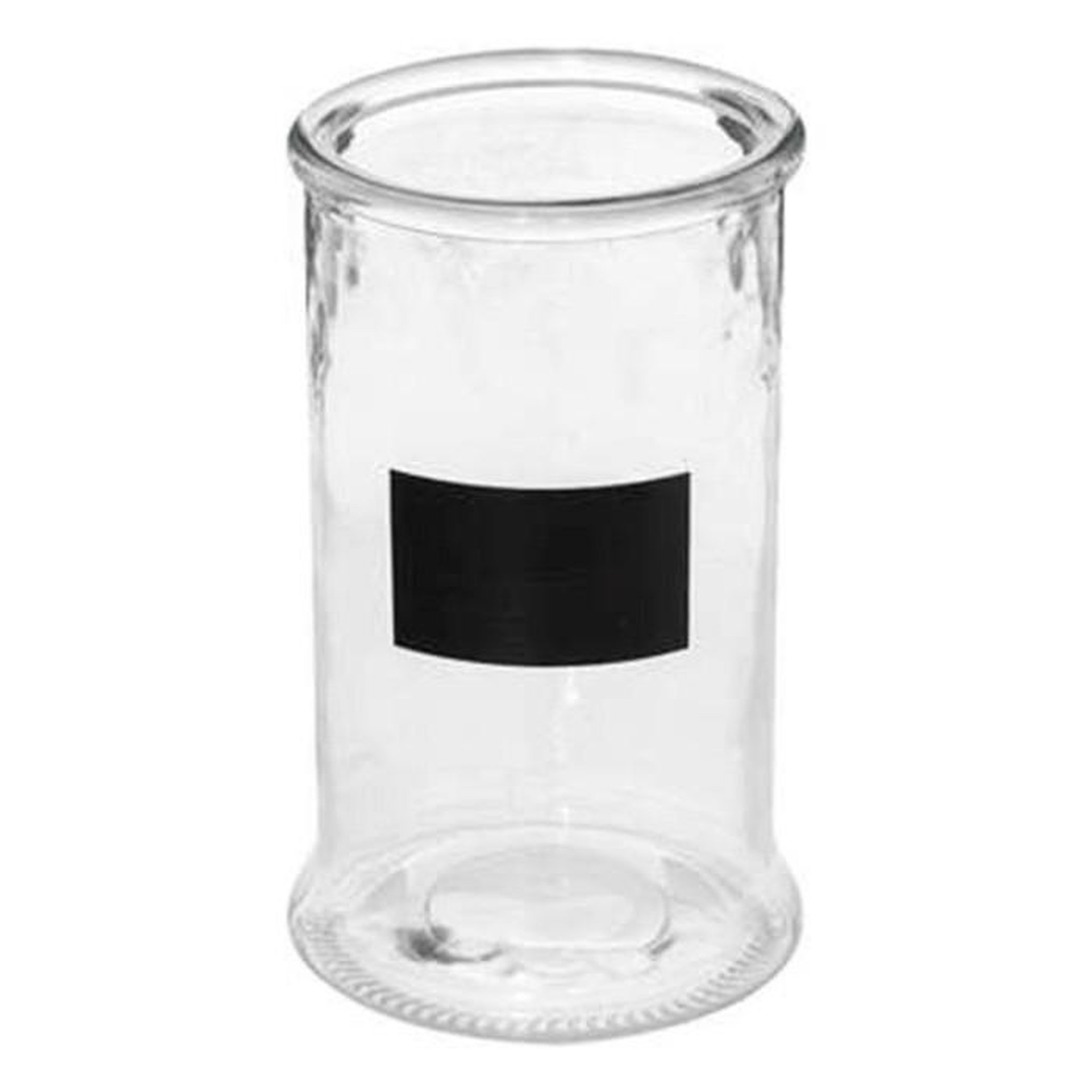 Voir la diapositive 2 : FIVE Bocal en verre  ardoise  1,6l transparent
