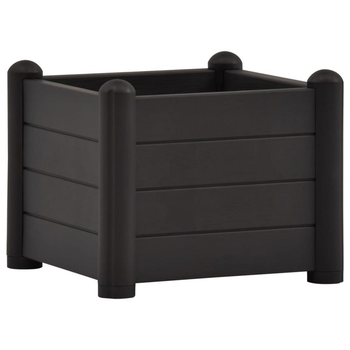 VIDAXL Lit sureleve de jardin PP Anthracite 43x43x35 cm