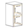 Voir la diapositive 4 : Paris Prix Bloc Mural LED Design  Switch IV  60cm Gris