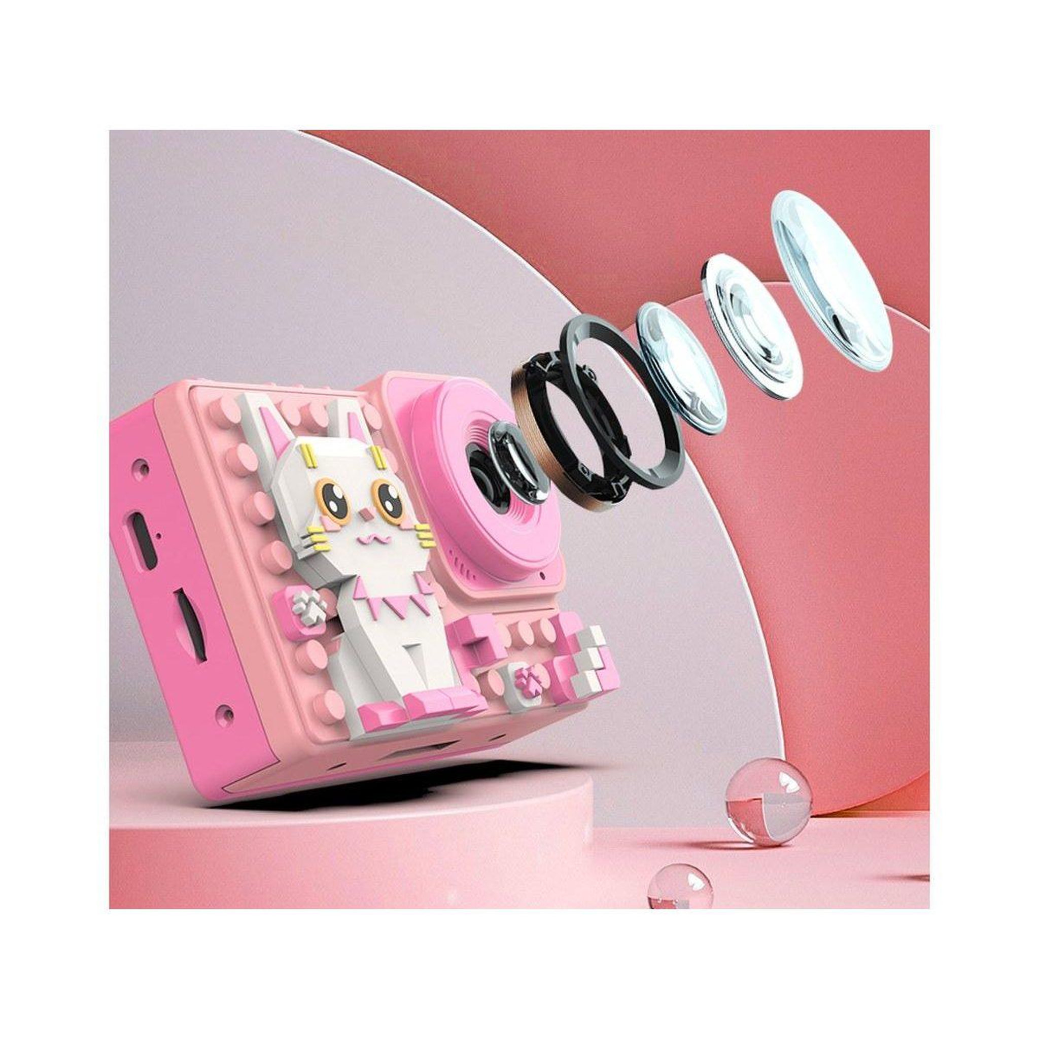 Voir la diapositive 4 : 1001JOUETS Appareil Photo Enfant - 18MP, Objectif 180°, Écran 2,4 , Mini-Jeux et Filtres - Chat