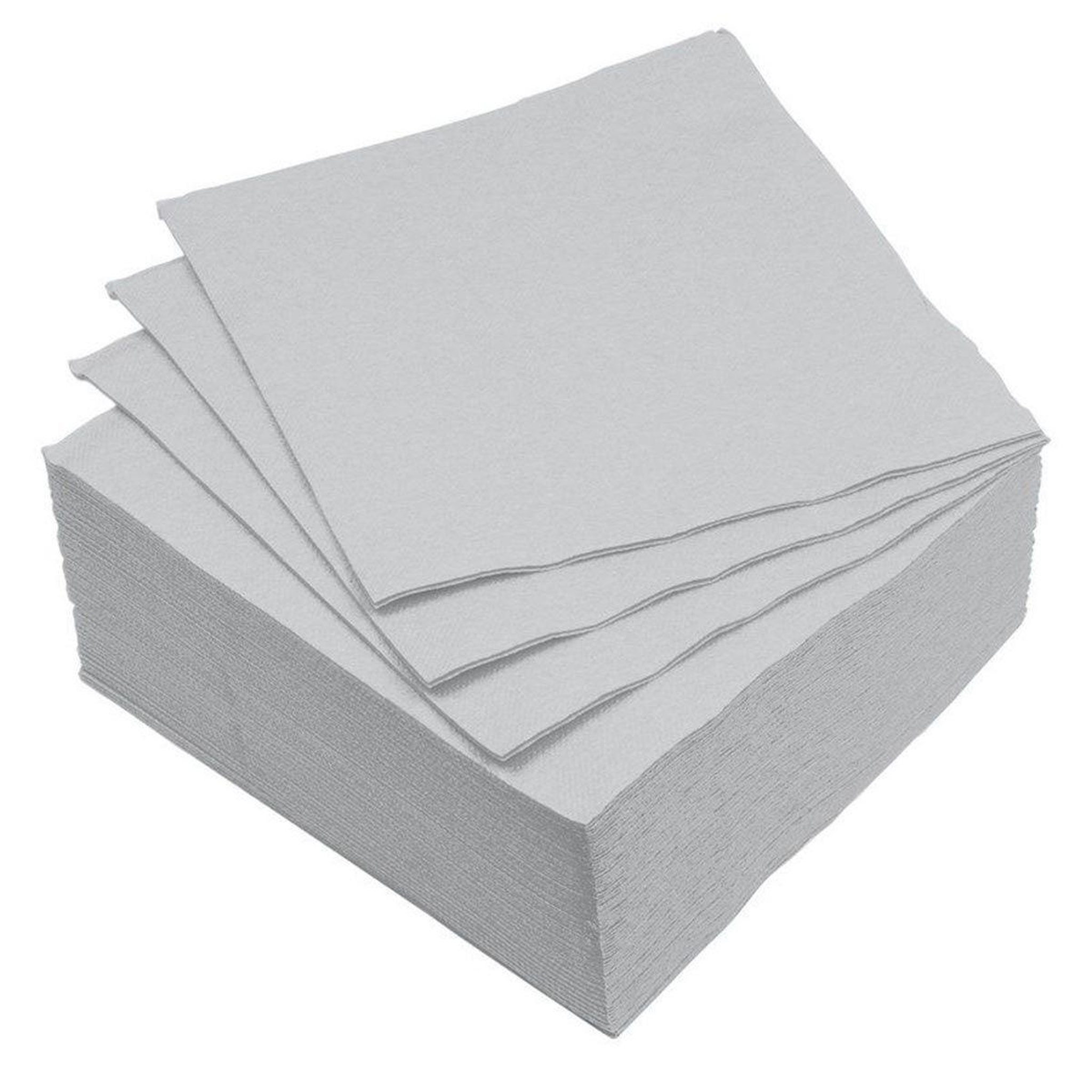 HOMEA Lot de 40 serviettes en papier  vitamine  25x25cm gris