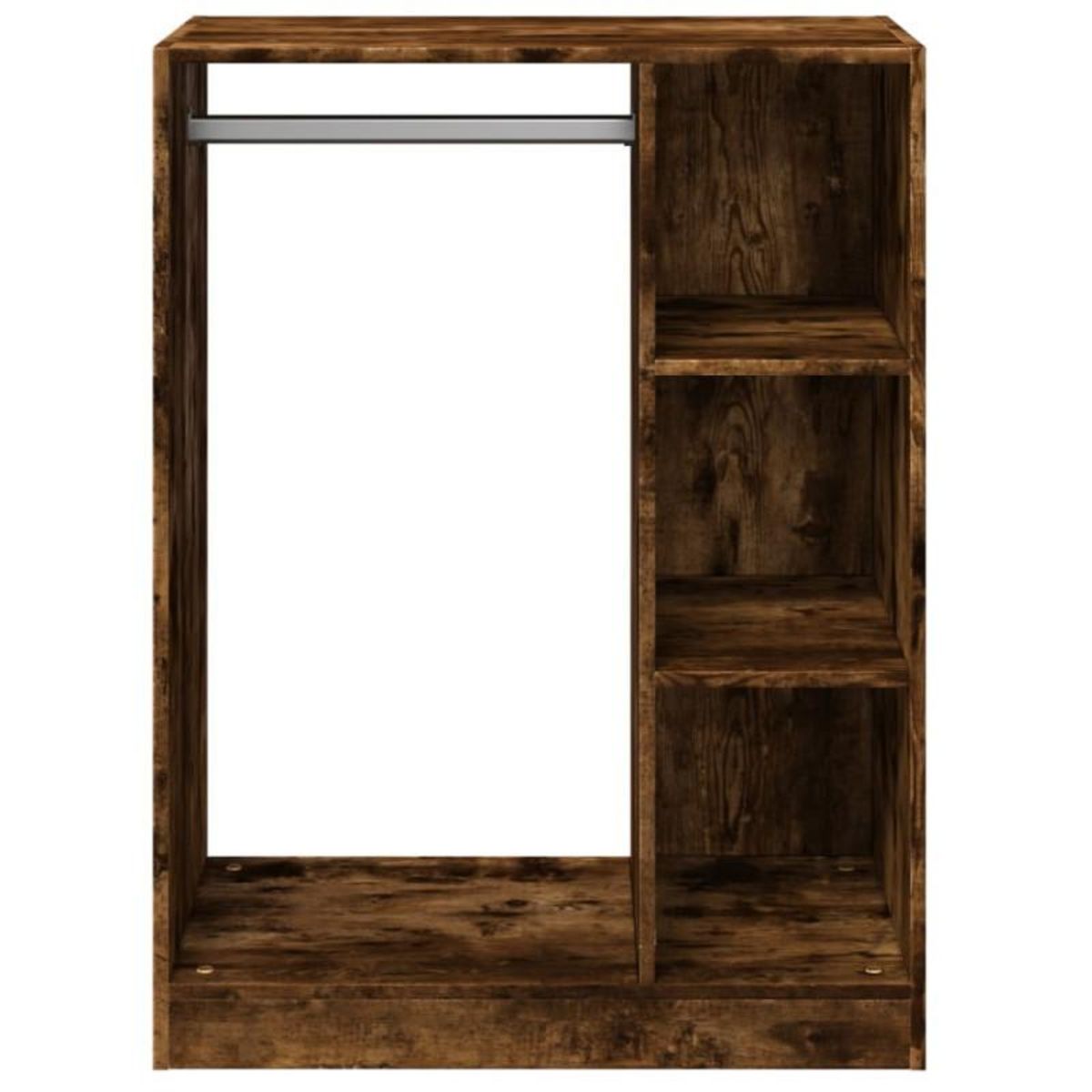 VIDAXL Garde robe chêne fumé 77x48x102 cm bois d ingénierie