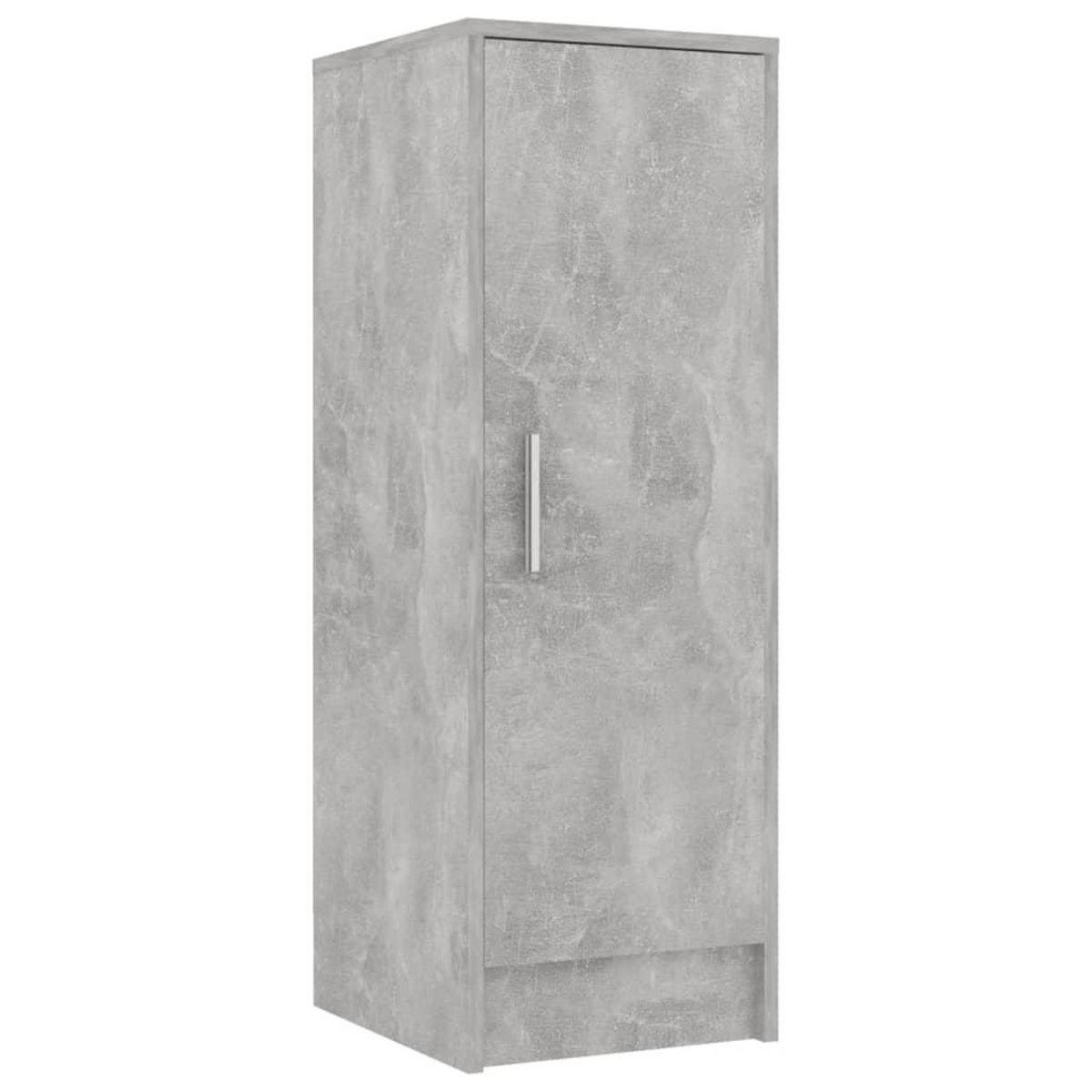 VIDAXL Armoire a chaussures Gris beton 32x35x92 cm Bois d'ingenierie