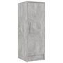 Voir la diapositive 5 : VIDAXL Armoire a chaussures Gris beton 32x35x92 cm Bois d'ingenierie