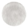 Voir la diapositive 1 : ATMOSPHERA Tapis rond fausse fourrure blanc