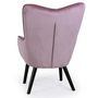 Voir la diapositive 3 : Paris Prix Fauteuil Scandinave Velours  Vianey  100cm Rose