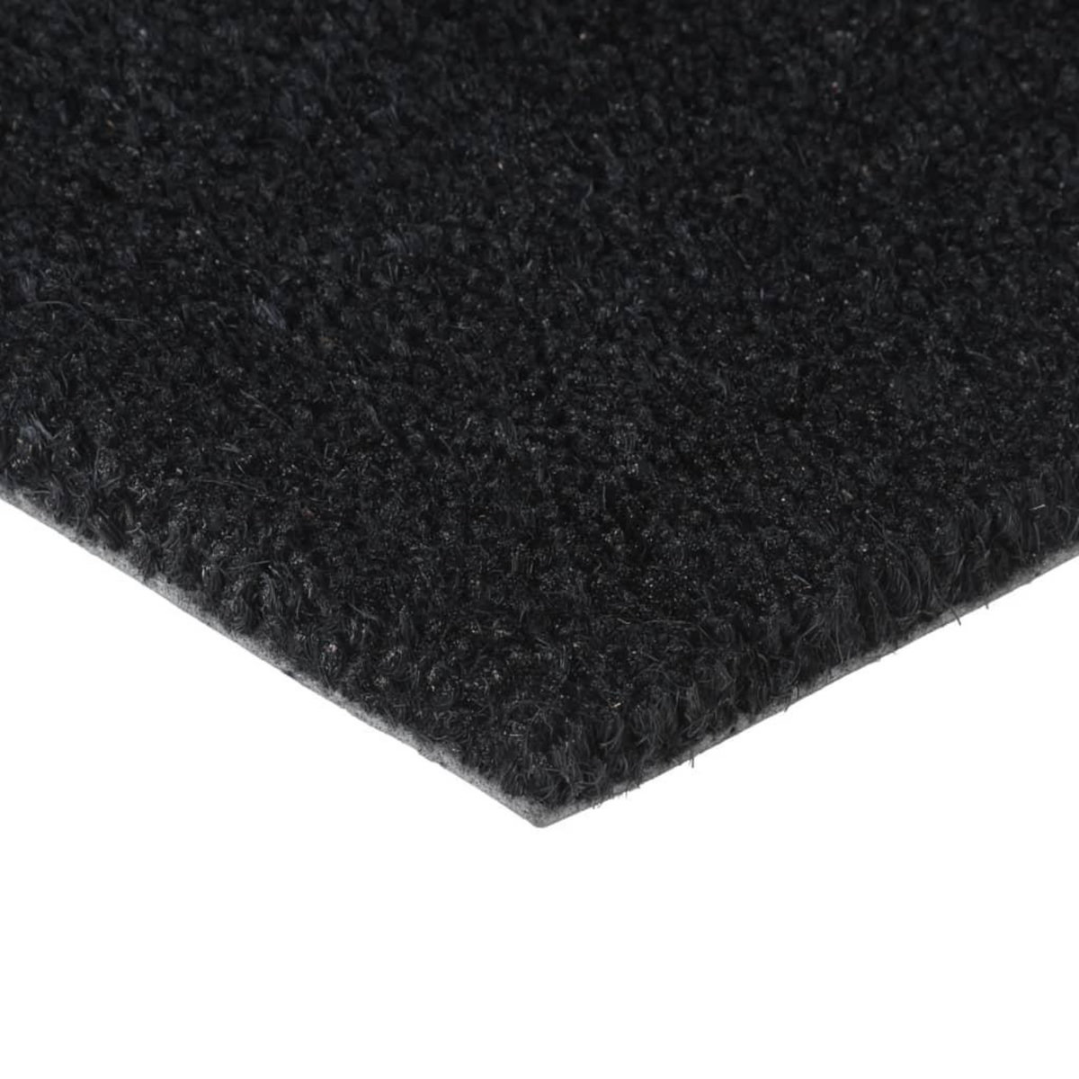 VIDAXL Tapis de porte noir 90x150 cm fibre de coco touffete