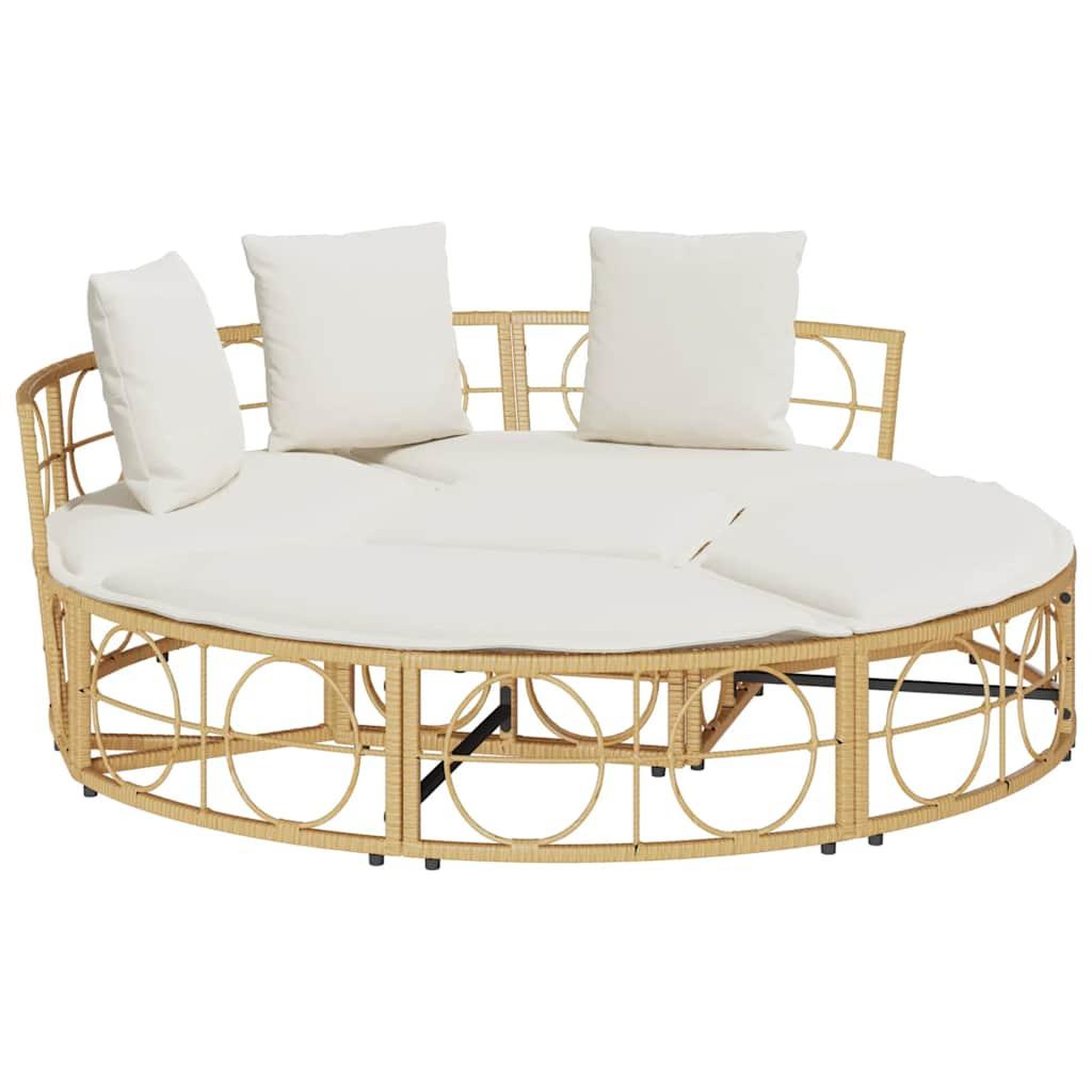 Voir la diapositive 2 : VIDAXL Chaise longue d'exterieur sans auvent resine tressee