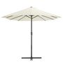 Voir la diapositive 2 : VIDAXL Parasol d'exterieur et poteau en aluminium 460x270 cm sable