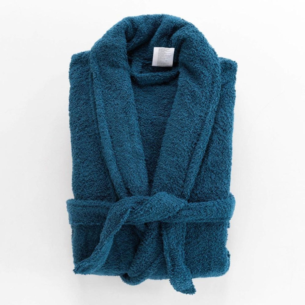 Douceur d'Intérieur Peignoir col châle éponge bleu