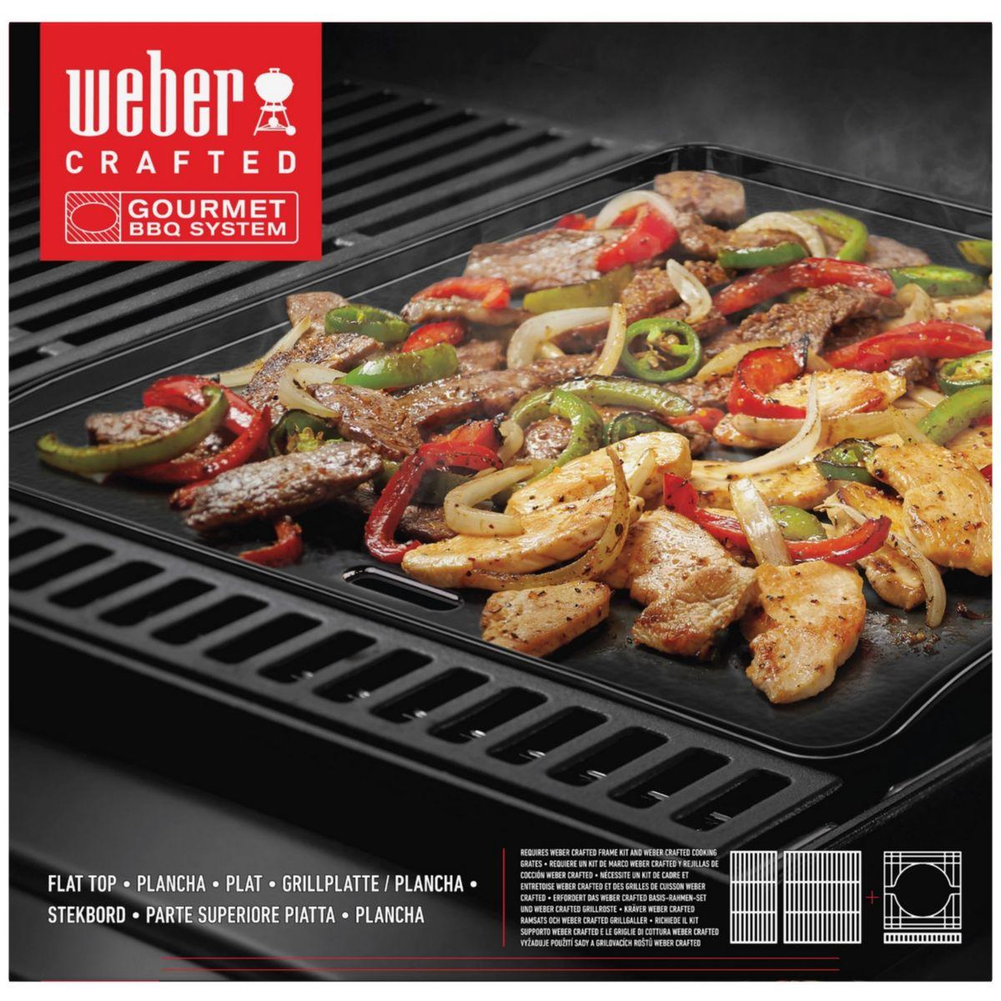 Voir la diapositive 3 : Weber Plancha pour barbecue plancha weber crafted