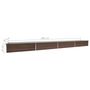Voir la diapositive 6 : VIDAXL Lit sureleve de jardin Acier galvanise 600x80x45 cm Marron