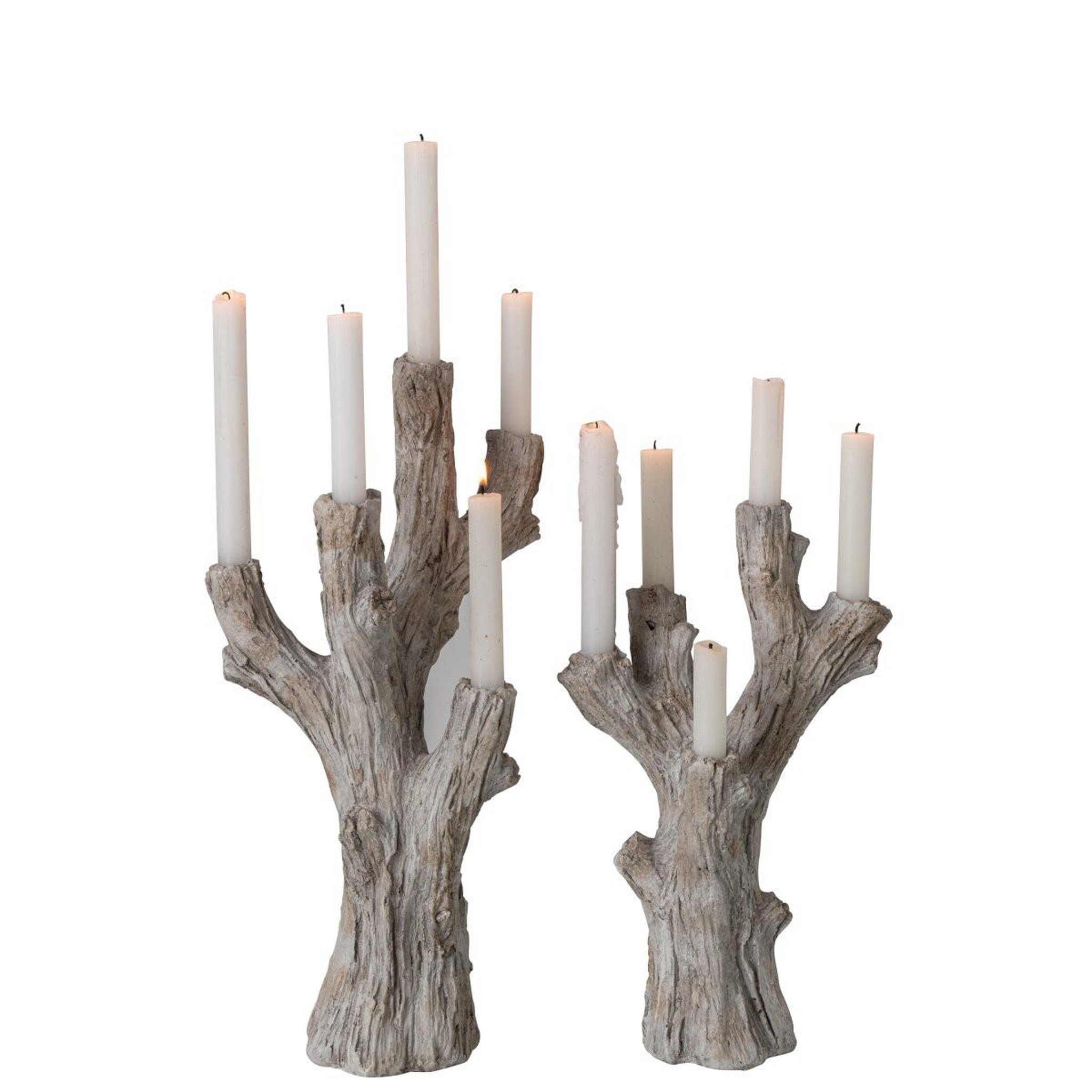 Voir la diapositive 3 : J-LINE Chandelier 5 branches  piet  49cm taupe