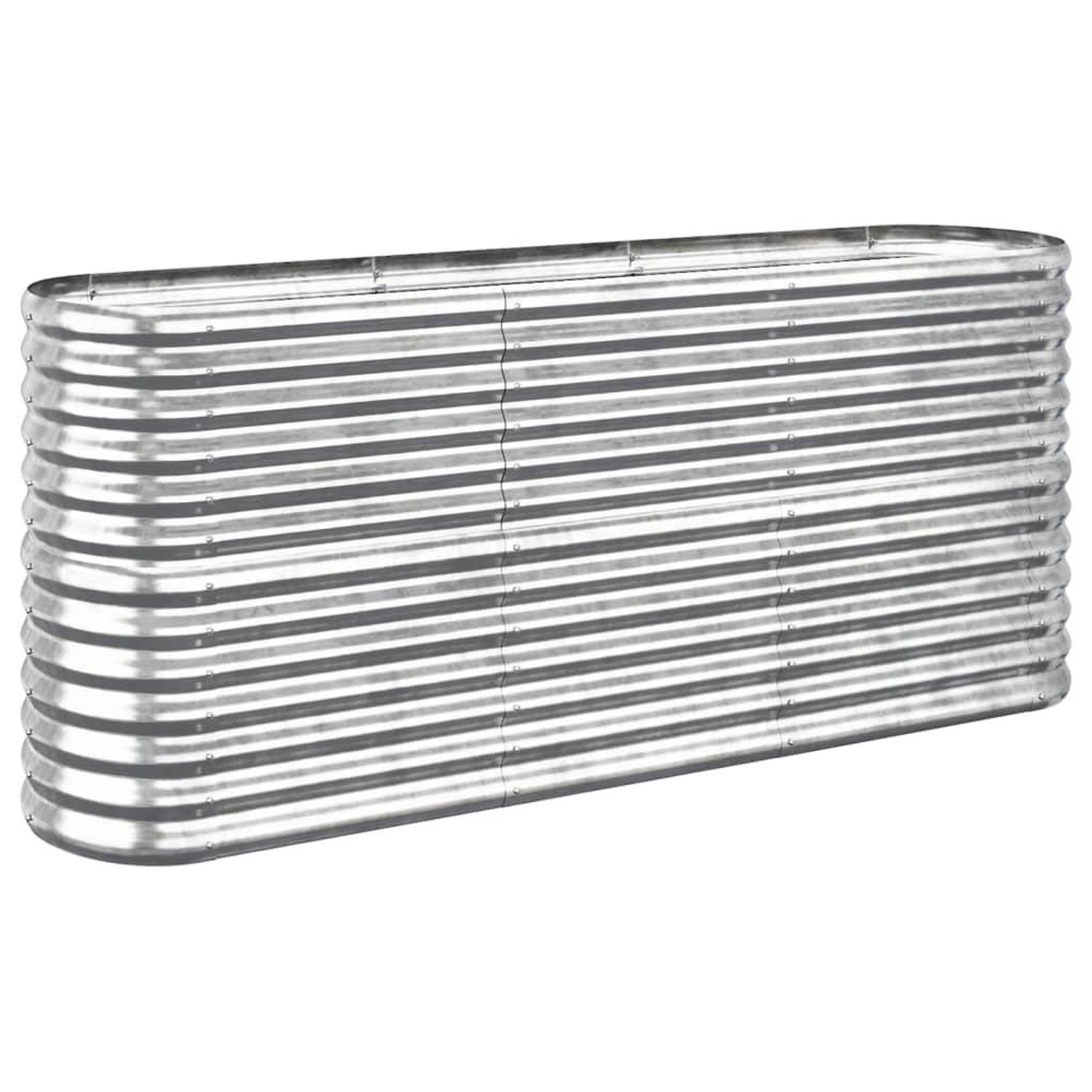 Voir la diapositive 2 : VIDAXL Lit sureleve de jardin Acier enduit de poudre Argente